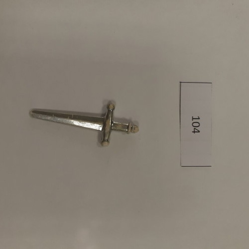 Playmobil Nuremberg sword 104, nickel wear