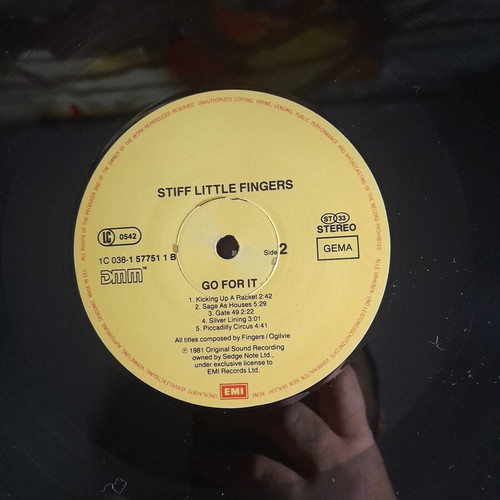 Stiff Little Fingers vinyl record like new, rock