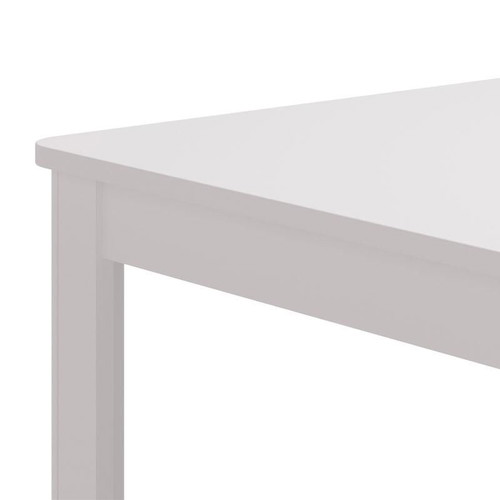 Dining table white extendable 160x90x76 cm like new