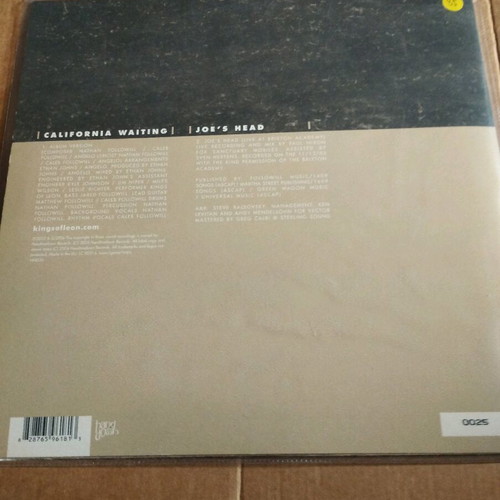 Kings of Leon California Waiting 10" single new, limited edition clear vinyl