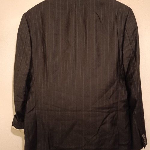 Glow Collection men's suit like new, 100% wool, size 48, dark charcoal
