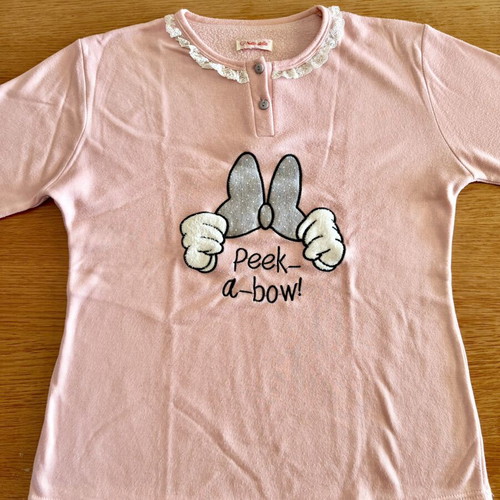 Girls' pajamas L with Minnie Mouse, like new, warm for winter