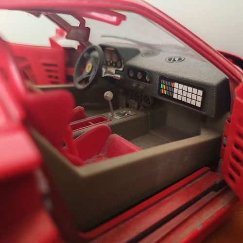 Burago Ferrari F40 1987 μινιατούρα αγωνιστικού αυτοκινήτου 1:18 κλίμακα