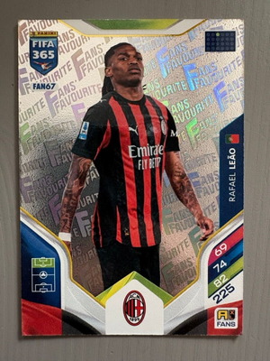 Rafael Leao Milan FAN67 Panini FIFA Adrenalyn 365 2025-26 card used