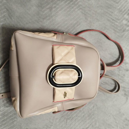 FRNC backpack bag like new, beige with red details