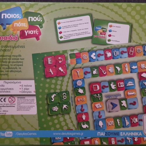Board game "Who? Where? When? Why?" like new, knowledge quiz for kids