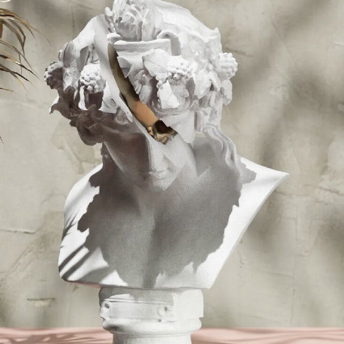 Antique Fusion bust new, modern abstract decorative sculpture