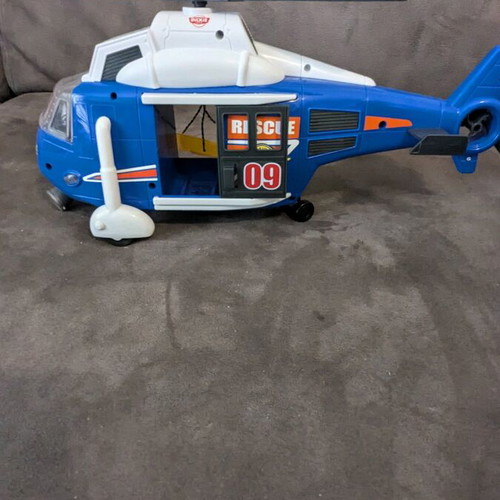 Dickie helicopter with sound and rotor and pulley movement like new