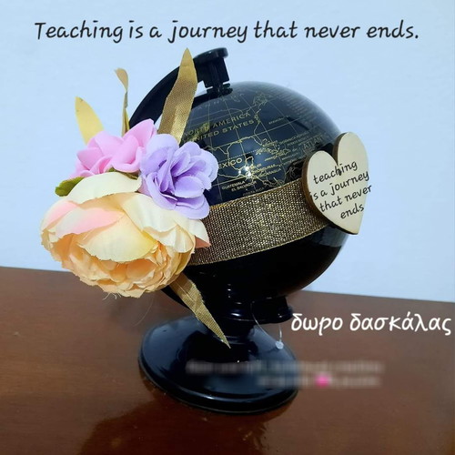 Globe handmade gift for teacher or friend
