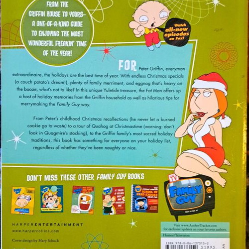 Family Guy Book Guide To The Holidays like new