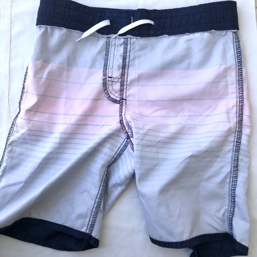 Old Navy Boys' Swim Shorts size 8 like new, blue and pink