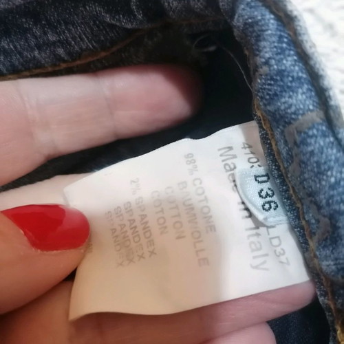 Blugirl Blumarine jeans used, size 36, embossed leather design