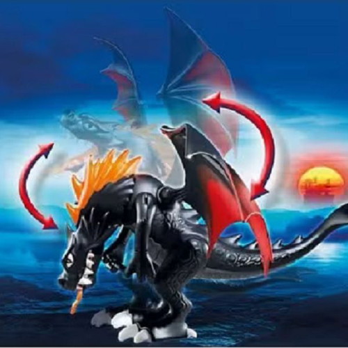 Playmobil Dragon used with light-up flames