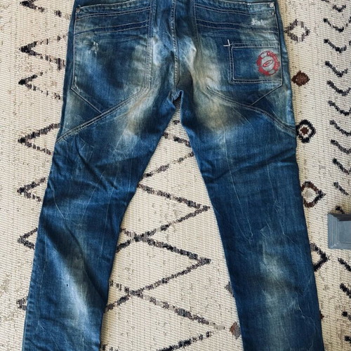 Edward Jeans blue pants size M like new, loose rise baggy fit