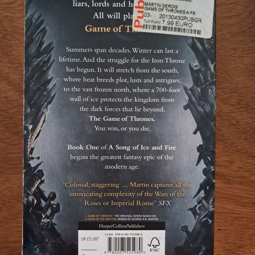 A Song of Ice and Fire - A Game of Thrones softcover, like new
