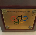 Olympic Games 1992 plaque used