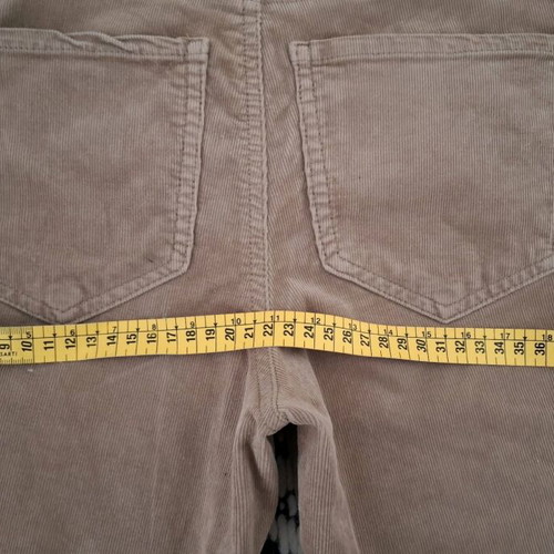 Flare corduroy beige pants Mango used