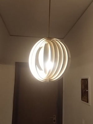Vintage metal ceiling light with adjustable shapes