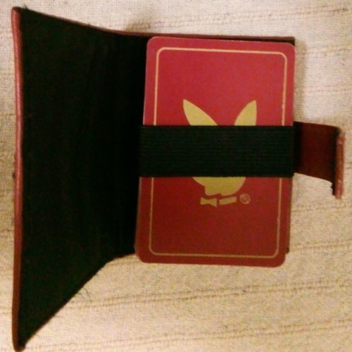 Playboy plastic deck used, red with case