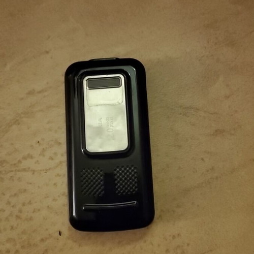 Nokia mobile phone used, silver, camera up to 7.9 MPixel