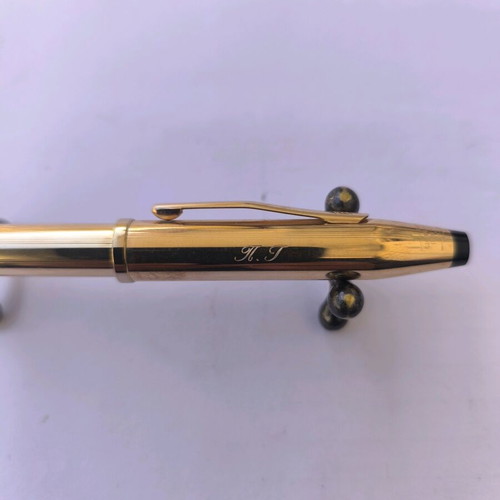 Cross Century gold-plated 14kt pen with 18kt tip like new