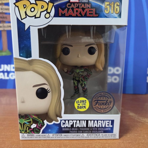 Funko Pop Marvel Captain Marvel Glow In the Dark Special Edition new