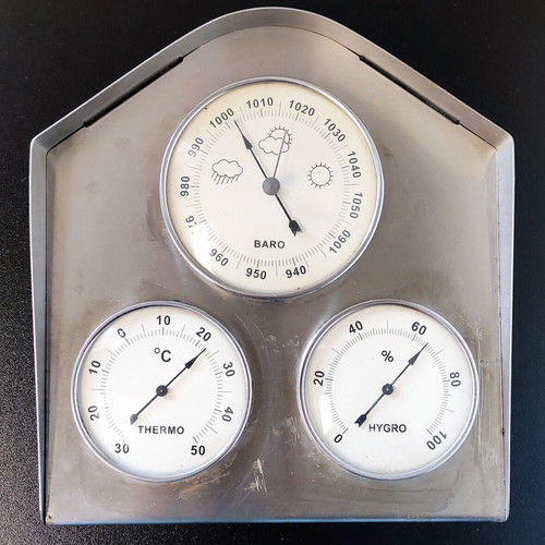 Inox Weather Station thermometer, barometer, hygrometer like new