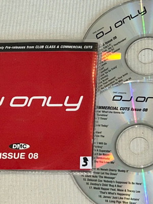 DMC DJ Only Issue 08 double promo CD, rare dance club mixes