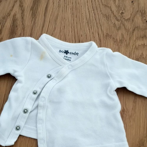 Baby jackets used, cotton, 0-3 months, vitamin D3 stains