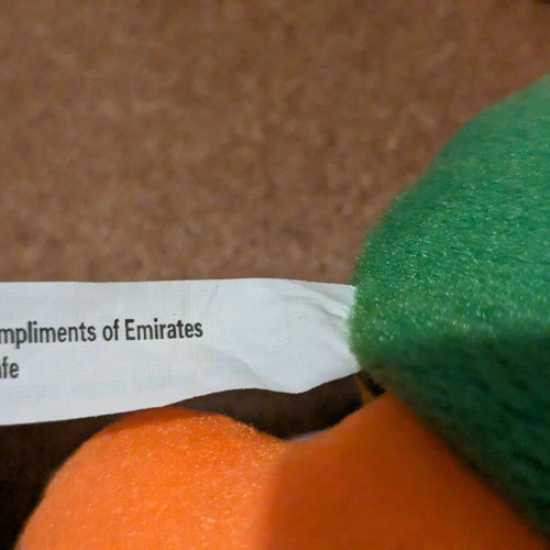 Emirates Airlines plush frog new