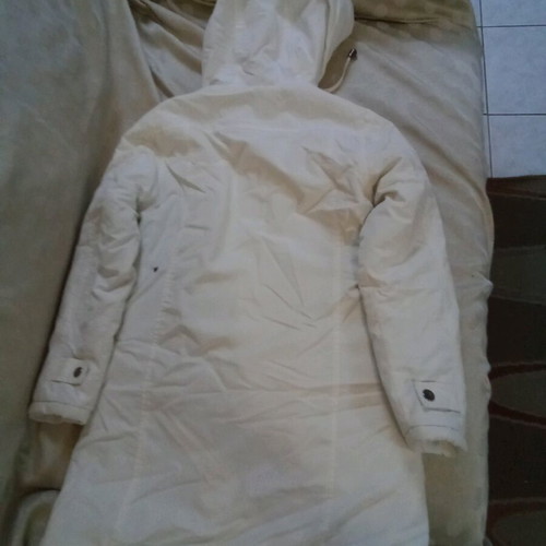 Girls' hooded jacket for 12 years like new, white