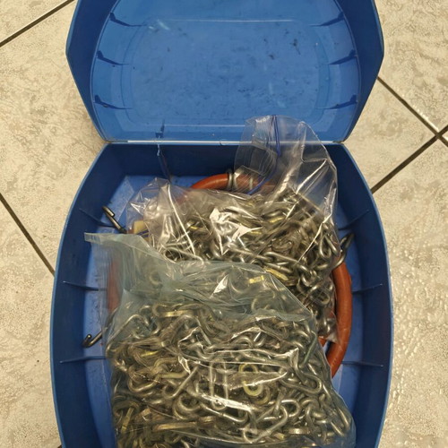 Snow chains used