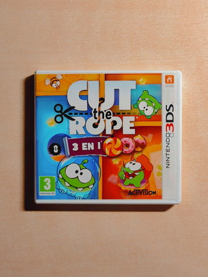Cut the Rope Triple Treat Nintendo 3DS game used, puzzle