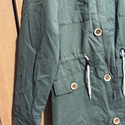 Parka jacket unisex for children aged 8-10, new, olive green