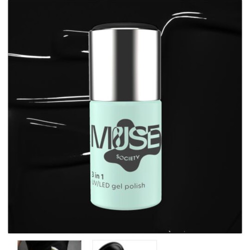 Muse Society semi-permanent nail polish set, like new, black and blue