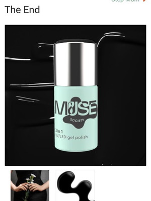 Muse Society semi-permanent nail polish set, like new, black and blue