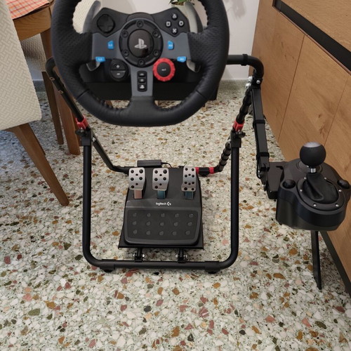 Logitech G29 Driving Force racing wheel with pedals and gear shifter, PXN stand