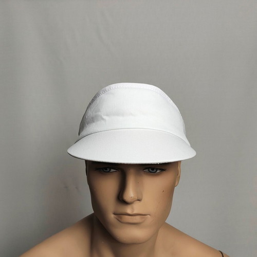 Set of 2 professional white work caps 100% cotton unisex Livardas BRING 00814 new