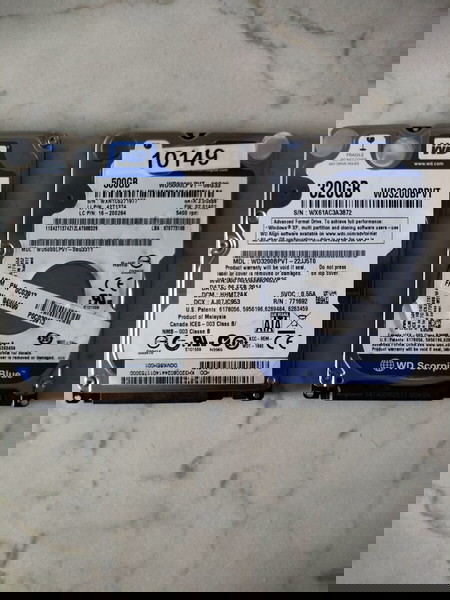 WD 500GB - WD 320GB SCORPIO BLUE