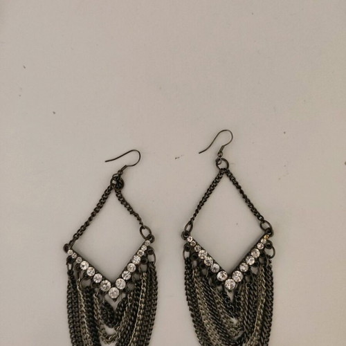 Beshka earrings new, black and silver