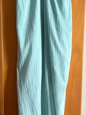 Summer green dress with straps used, lined