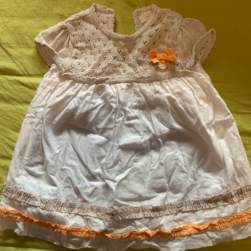 Summer dresses used for 1-year-old girl, pack of 3 pieces