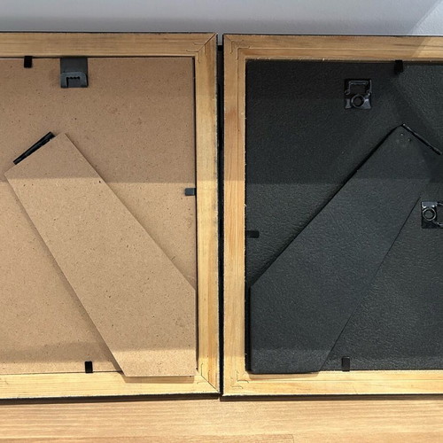 Small vintage effect frames set of 2 new 12x17cm