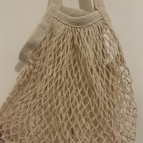 Beach bag like new, beige, handheld