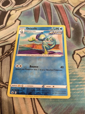 Drizzile Pokemon Card Reverse Holo Chilling Reign like new