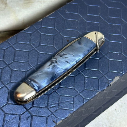 Mikov Vintage Folding Knife Used With Crocodile Design 9x2 cm
