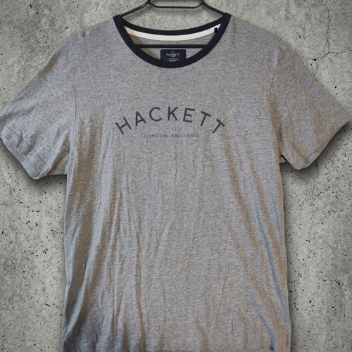 Hackett London T-shirt size M like new, grey marl cotton