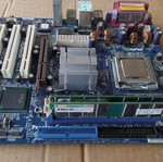 ASRock 775i65G motherboard with Intel Core2Duo E4500 CPU, fan and 2GB RAM like new