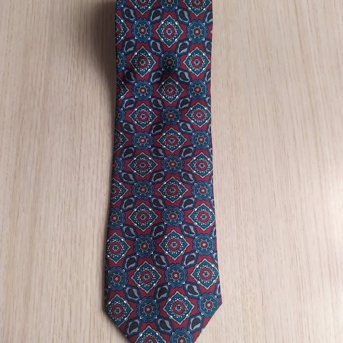 Glou Brothers silk men's tie like new, blue and red