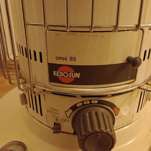 Kerosun portable heater used, 13500 BTU/h, 6.5L kerosene tank
